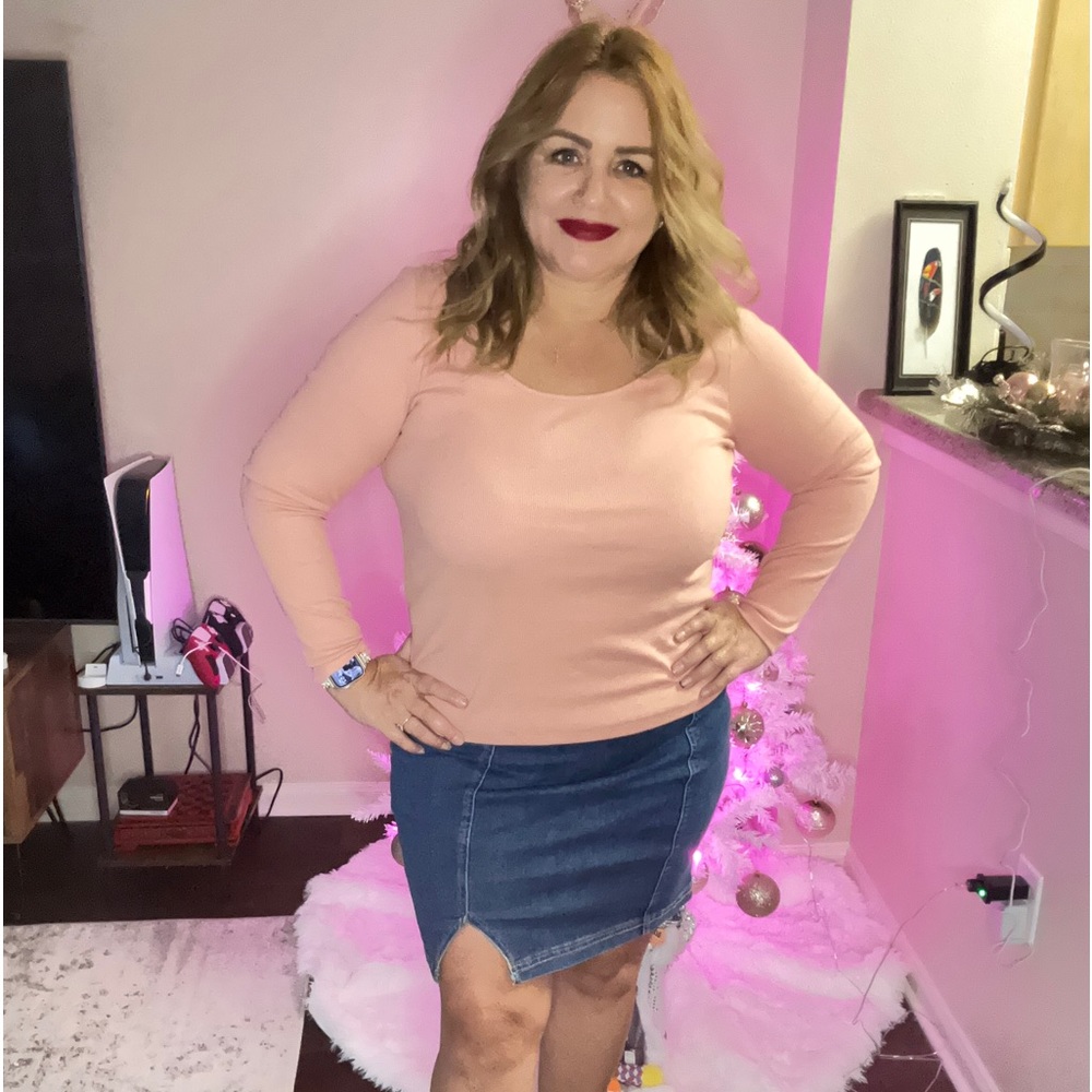 Juniors' SO  Front Slit Mini Skirt SZ 15